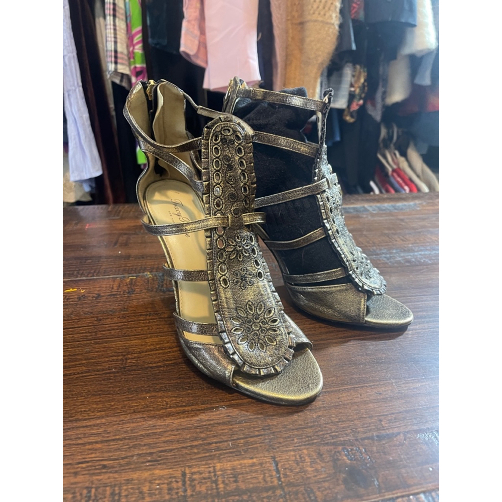 Tracy Reese New York Heels Leather Size 39.5 - Picture 11 of 15